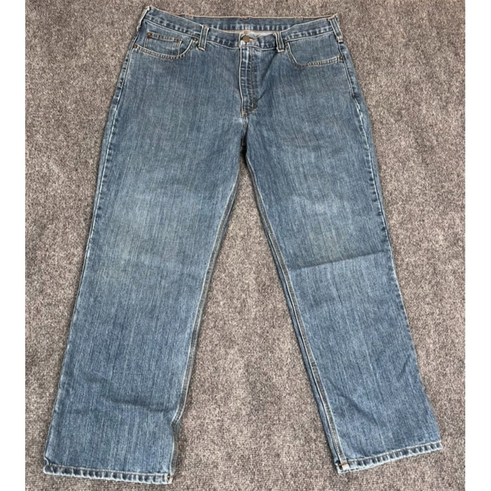 Carhartt Relaxed Fit Men's Blue Jeans‎ Straight Leg  High Rise Size 40X30